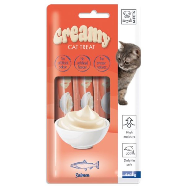 M-PETS CREAMY SOMON BALIKLI KEDİ ÖDÜLÜ 4X15GR