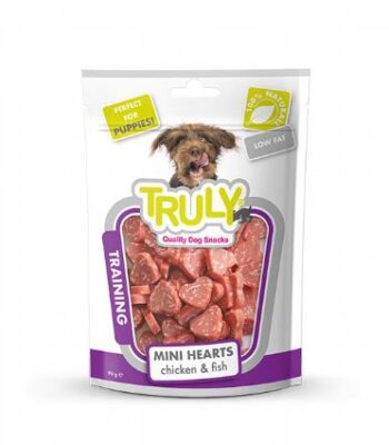 TRULY YUMUŞAK KÖPEK ÖDÜLÜ KALP Ş. TAVUK-MEZGİT 90GR