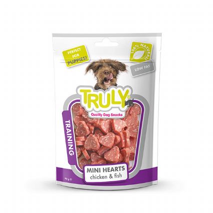 TRULY YUMUŞAK KÖPEK ÖDÜLÜ KALP Ş. TAVUK-MEZGİT 90GR