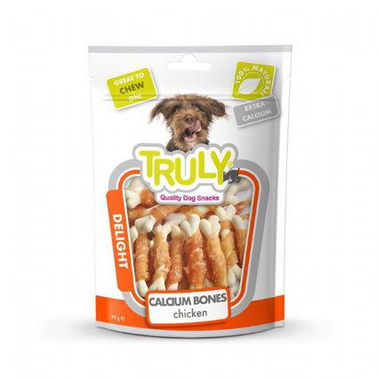 TRULY TAVUK SARGILI KALSİYUM KEMİK KÖPEK ÖDÜLÜ 90GR