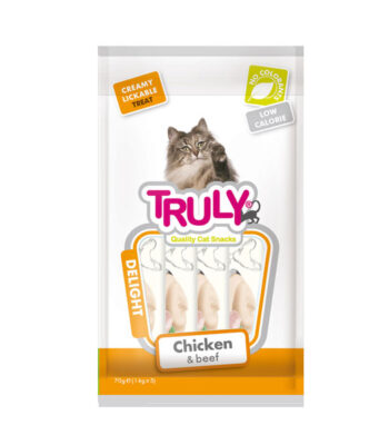 Truly Sıvı Kedi Ödülü Tavuk - Biftek 5x14 Gr
