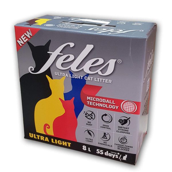 FELES ULTRA LİGHT KEDİ KUMU 8 LT