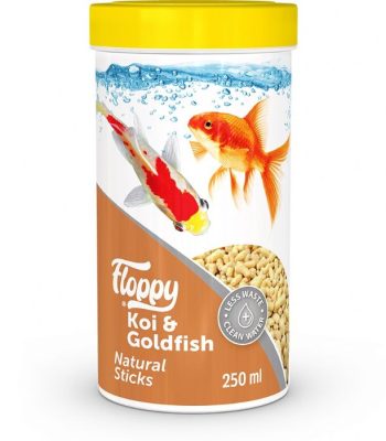 FLOPPY KOI&GOLDFISH NATURAL STICKS 250ML