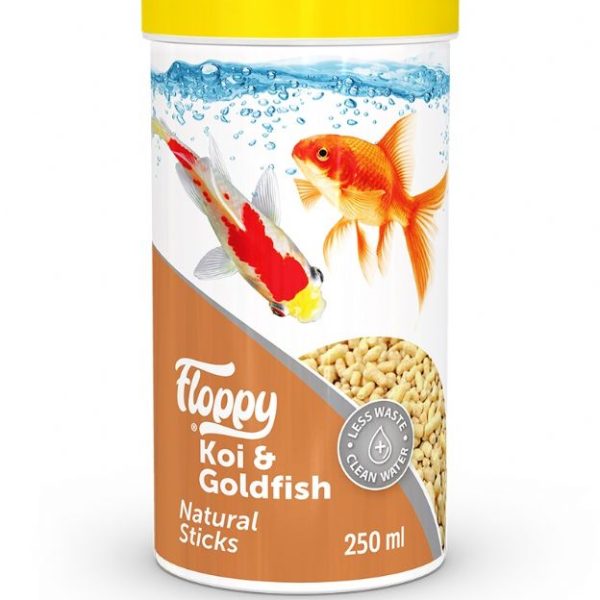 FLOPPY KOI&GOLDFISH NATURAL STICKS 250ML