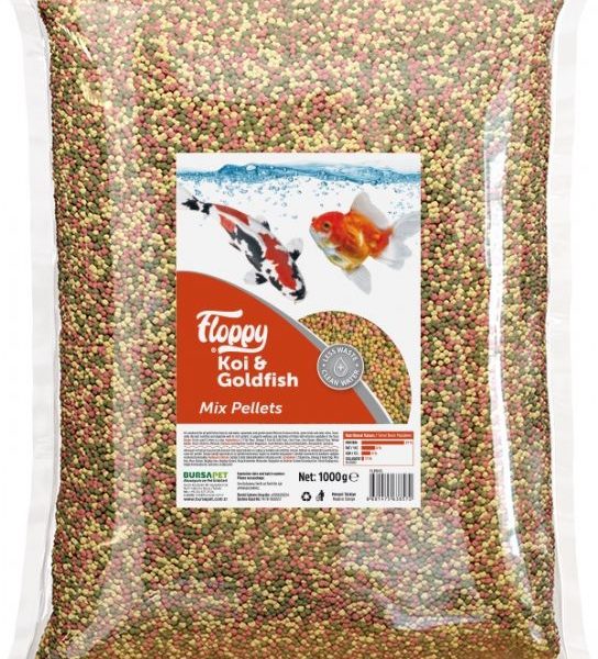 FLOPPY KOİ&GOLDFİSH MİX PELLETS 1KG