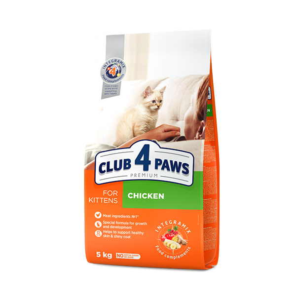 CLUB4PAWS KEDİ MAMASI TAVUKLU YAVRU 5KG