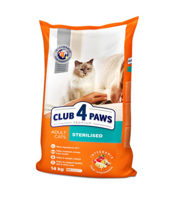 CLUB4PAWS KEDİ MAMASI TAVUKLU KISIRLAŞTIRILMIŞ 14KG