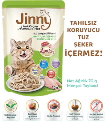 JİNNY TUNA İN JELLY TOPPİNG CHİCKEN 70grX12