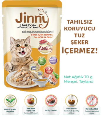 JİNNY TUNA İN GRAVY TOPPİNG SALMON 70grX12