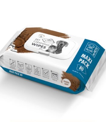 M-PETS COCONUTLU KEDİ/KÖPEKLER İÇİN TEMİZLİK MENDİLİ 80Lİ
