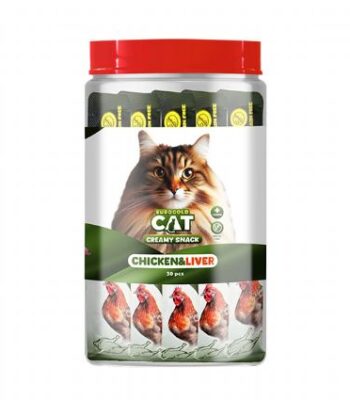 EUROGOLD CAT SIVI KEDİ ÖDÜLÜ TAVUK - CİĞER 30X15GR