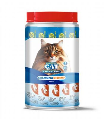 EUROGOLD CAT SIVI KEDİ ÖDÜLÜ SOMON - KARİDES 30X15GR