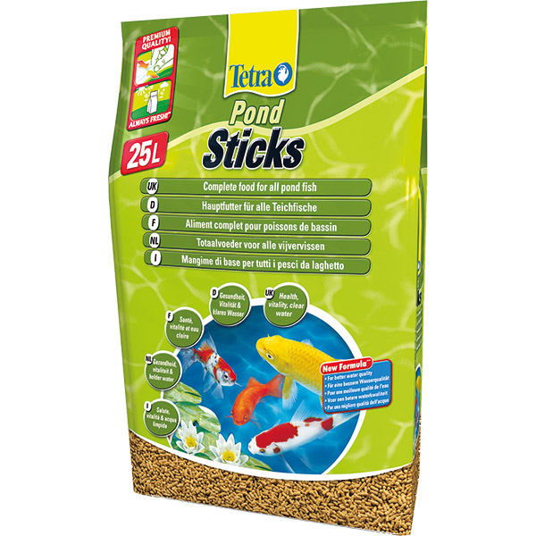 TETRA POND STİCKS HAVUZ BALIKLARI YEMİ - YEŞİL - 25LT