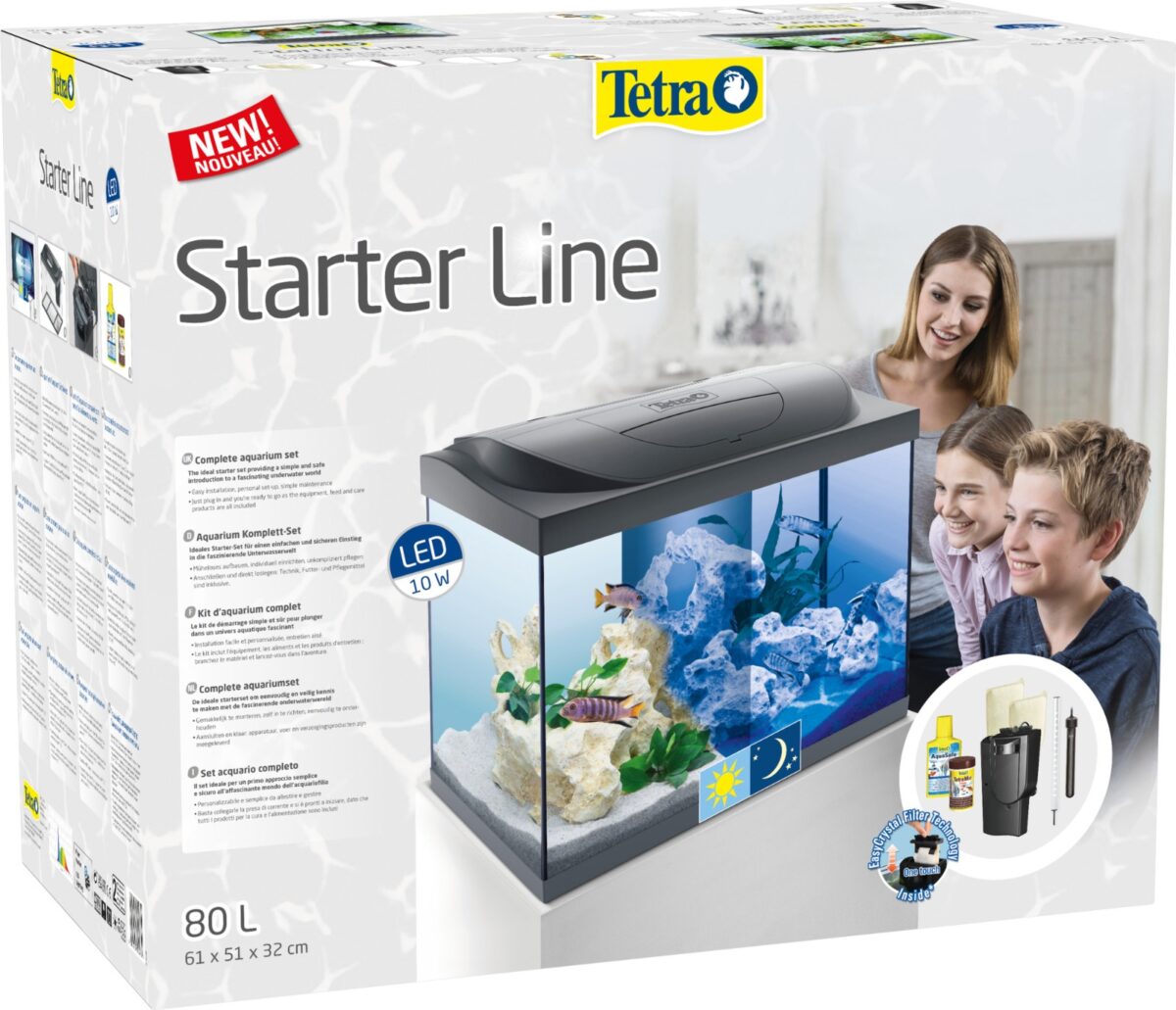 TETRA STARTER LİNE LED AKVARYUM SETİ - 80LT