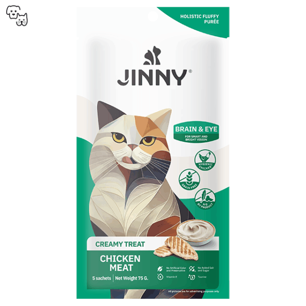 JİNNY CREAMY TREAT CHİCKEN 5X15GR