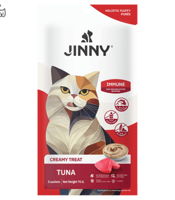 JINNY CREAMY TREAT TUNA&SALMON 5X15GR