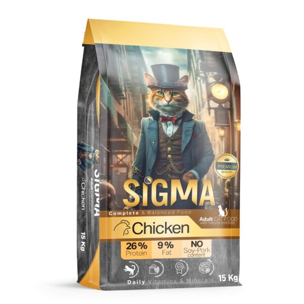 SİGMA KEDİ MAMASI YETİŞKİN TAVUKLU 15 KG