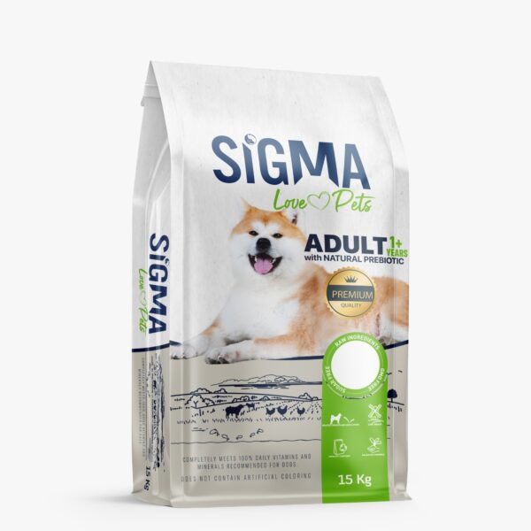 SİGMA KÖPEK MAMASI YETİŞKİN KUZULU 15 KG