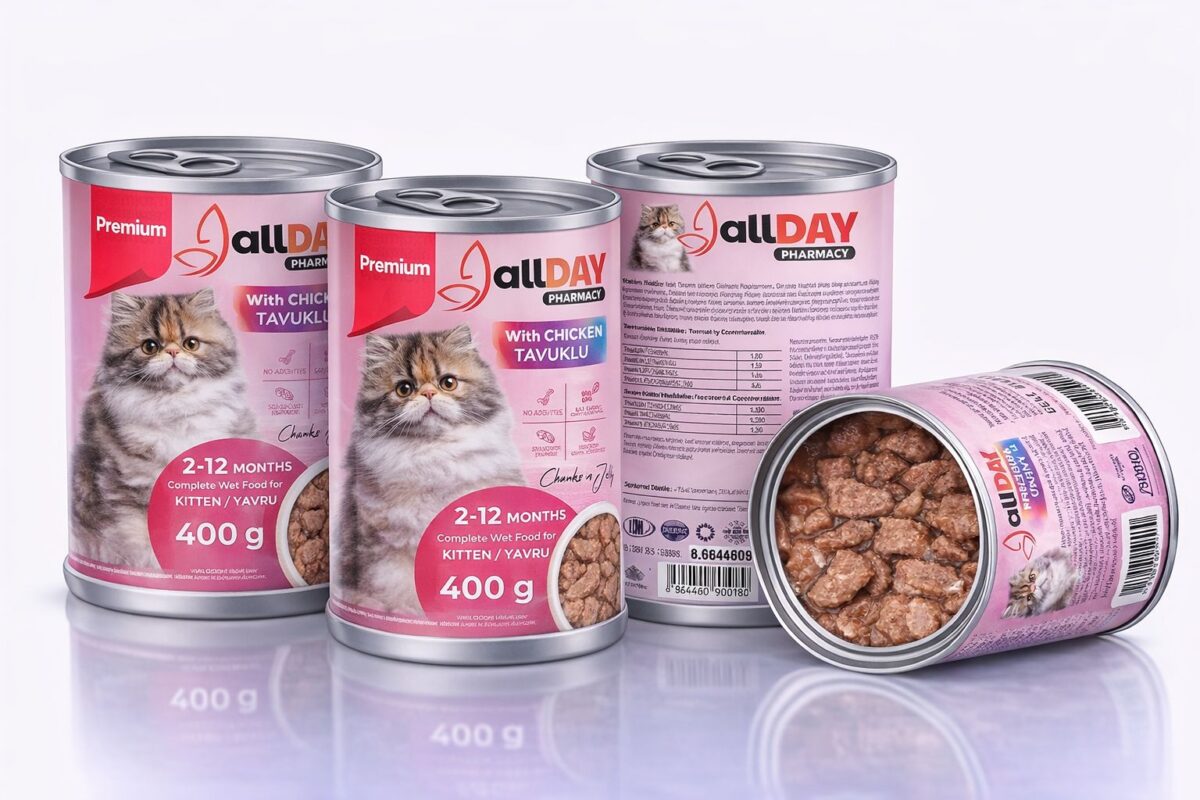 ALLDAY PREMİUM KONSERVE KEDİ KİTTEN TAVUKLU CHUNK İN JELLY 400 GR - Görsel 2