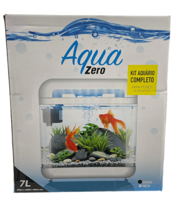 AQUA ZERO ES-260 NANO WATERFALL FİLTRELİ DEKORATİF AKVARYUM 7L WHİTE