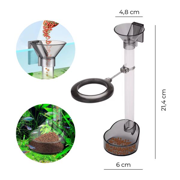 AKVARYUM YEMLEME TÜPÜ 21-37,6 CM AYARLI