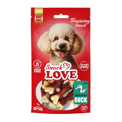 SNACK LOVE BURGULU KALSİYUM KEMİK ÖRDEKLİ 7 CM 70 GR