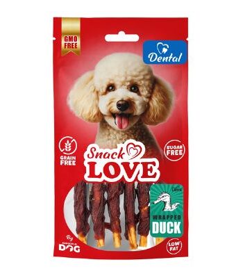SNACK LOVE DENTAL BURGULU ÇUBUK ÖRDEKLİ 10 CM 70 GR