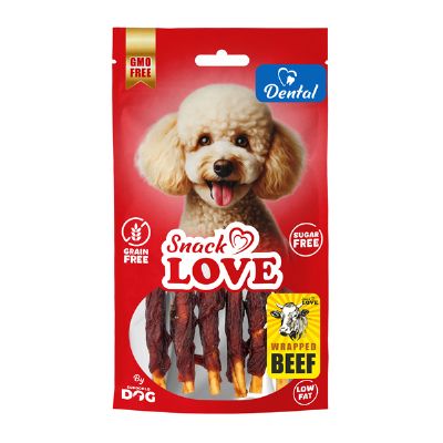 SNACK LOVE DENTAL BURGULU ÇUBUK DANA ET 10 CM 70 GR