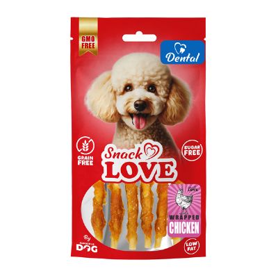 SNACK LOVE DENTAL BURGULU ÇUBUK TAVUKLU 10 CM 70 GR